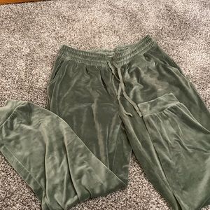 Velvet joggers